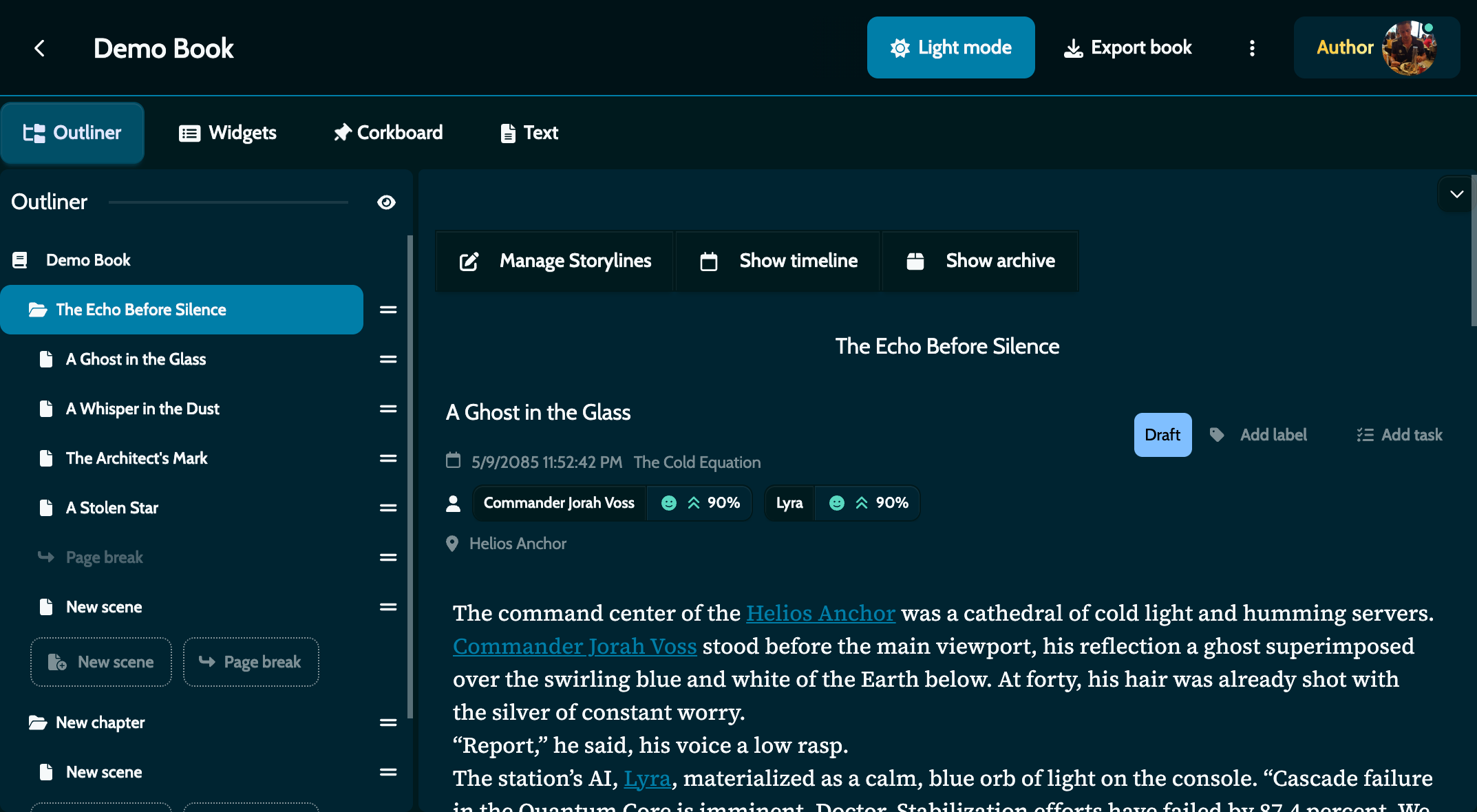 MyStory.today interface comparison - Before