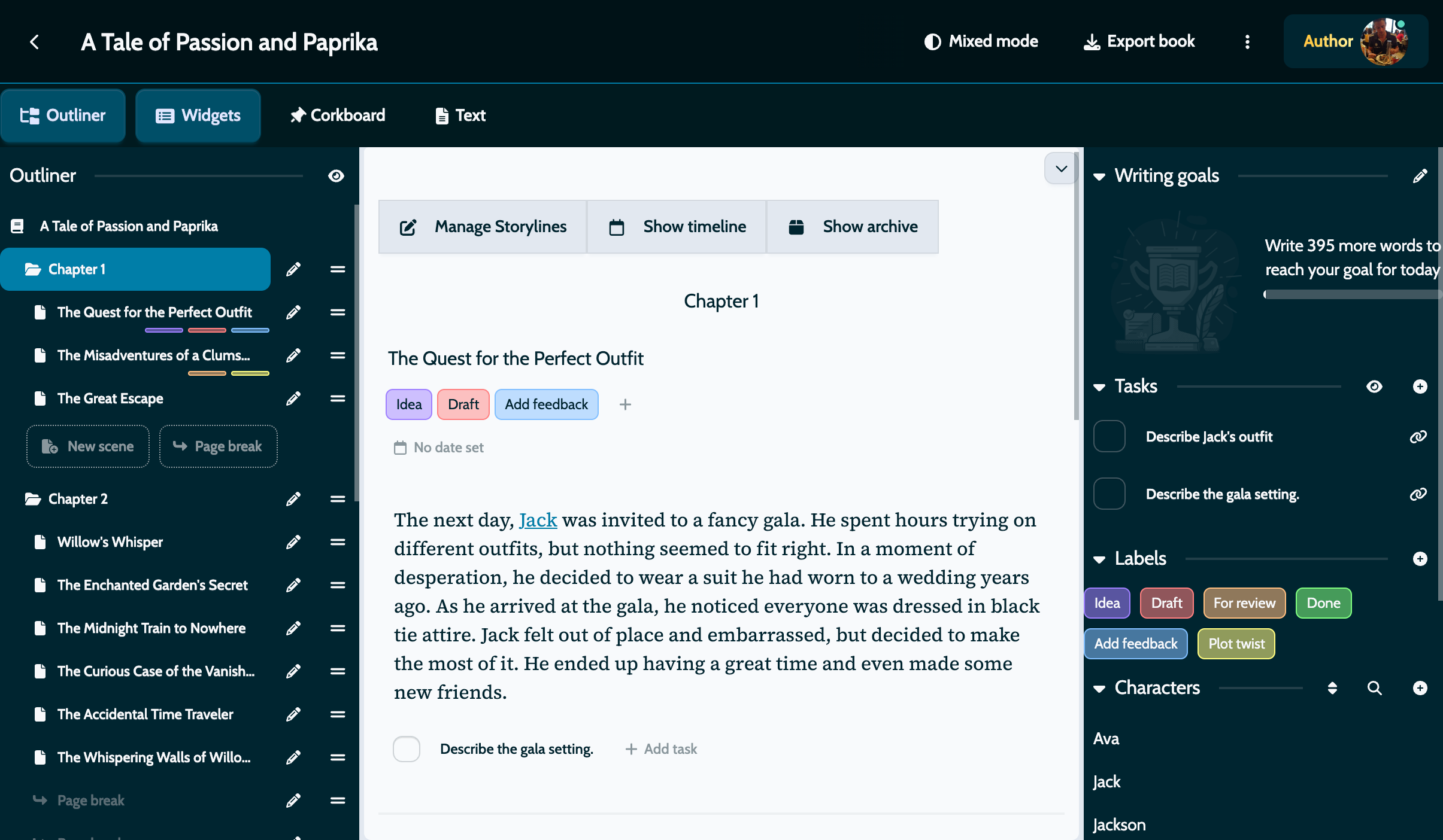 MyStory 1.28: Enhanced Writing Experience with Mixed Theme Mode